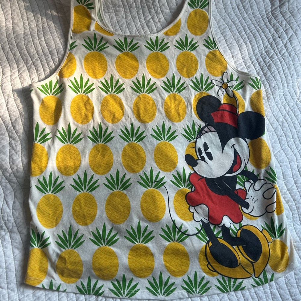 Disney Womens Pineapple Print Tank Top